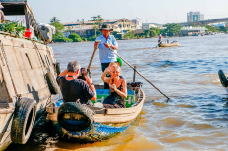 Du lịch CẦN THƠ 1 NGÀY (Chợ Nổi - Cồn Sơn) - KH từ Cần Thơ | Ăn Sáng Trên Sông - Vườn Trái Cây - Làm Bánh/Cá Lóc "Múa"