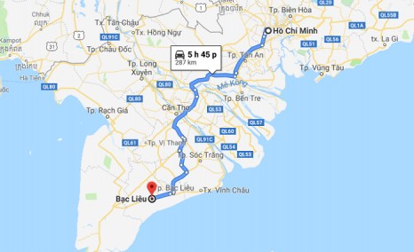 Đường đi Bạc Liêu từ Sài Gòn chi tiết và đầy đủ nhất