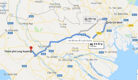 Thông tin An Giang nằm cách Sài Gòn bao xa?