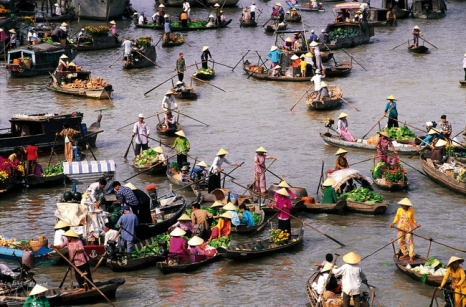 Khám phá chợ nổi Long Xuyên: điểm du lịch hiếm có còn giữ nét nguyên sơ, bình dị ở An Giang