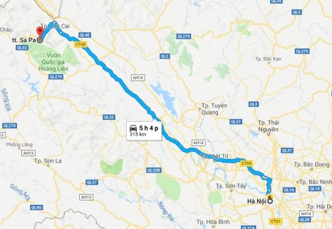 Từ Hà Nội đi Sapa mất bao nhiêu km?