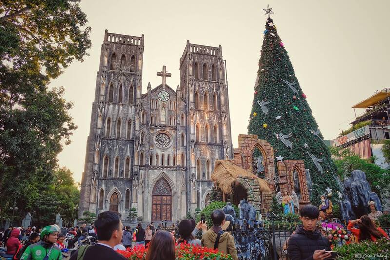 dia diem chup anh noel o ha noi