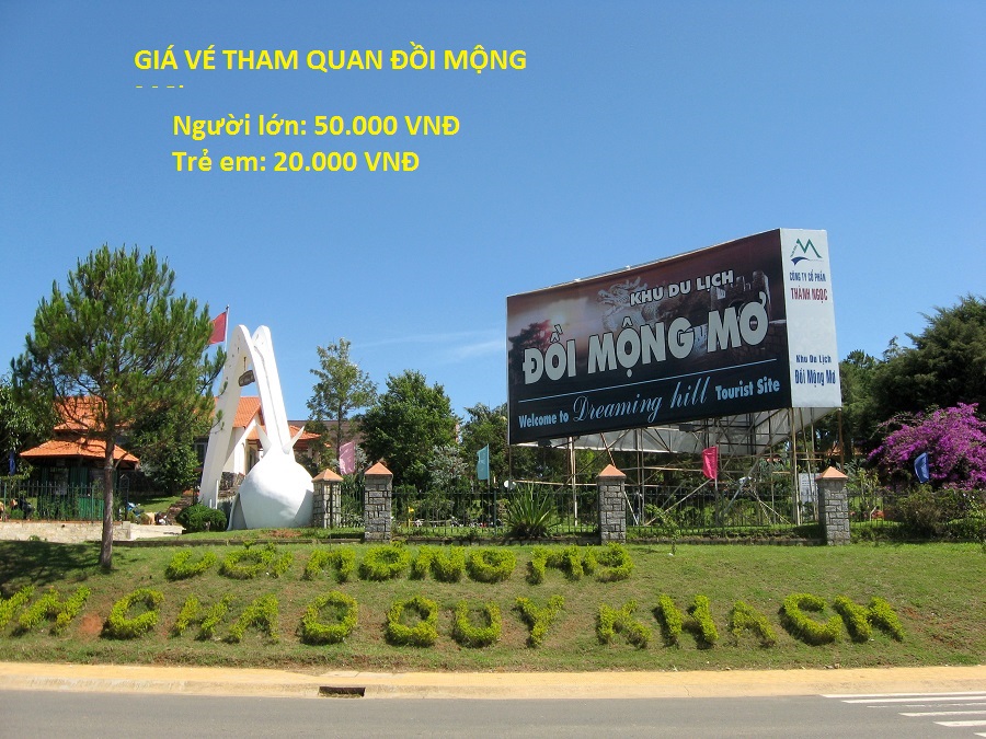 gia ve tham quan doi mong mo Da Lat