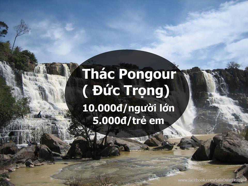 gia ve tham quan thac pongour o da lat