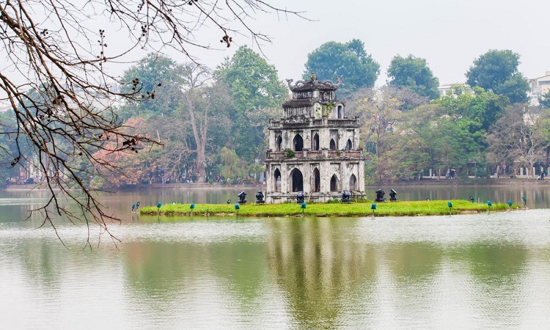 gioi thieu doi net ve den ngoc son o Ha Noi