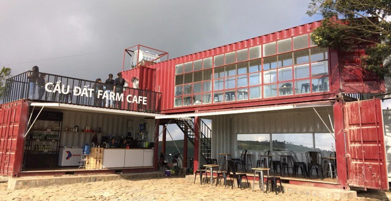 Sống ảo” điên đảo cùng quán cafe ở đồi chè Cầu Đất | Viet Fun Travel