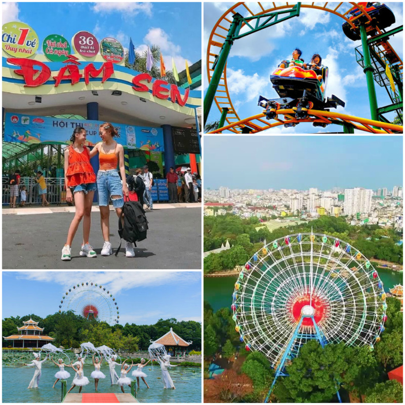 Tổng hợp giá vé tham gia các trò chơi ở Đầm Sen khô mới nhất 2022 | Viet Fun Travel
