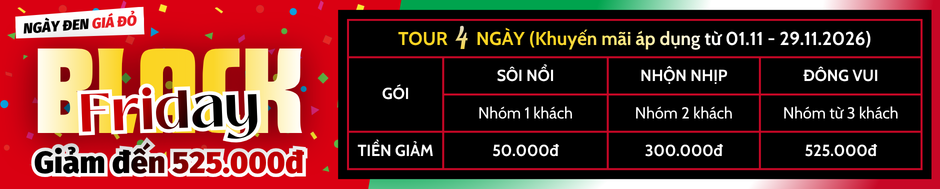 TOUR 4 NGÀY