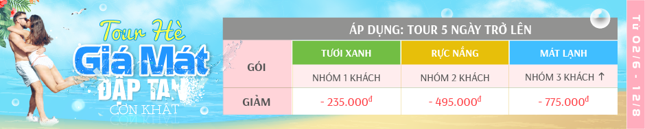 Tour du lịch Hè hot nhất 2020